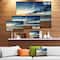 Designart - Sunrise and Glowing Waves in Ocean - Seascape Canvas Art Print